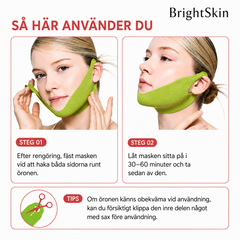 Brightskin V-Lift™ – kylande ansiktsband för en mer definierad käklinje, 4-pack